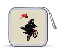 Reaper Ride Or Die Low Rider CD Storage Case 40 Capacity Disc Storage Binder for Car Home Travel