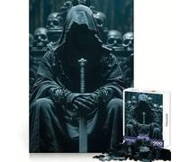 Reaper Sword Throne Dark 1000 Piece Jigsaw Puzzle for Teenagers Fine Logic Toy Relaxing Fun Neat Edge Wall Art Decor (38x26cm)
