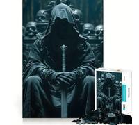 Reaper Sword Throne Dark 1000 Piece Jigsaw Puzzle for Teenagers Fine Logic Toy Relaxing Fun Neat Edge Wall Art Decor (38x26cm)