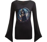 REAPERETTE - V Neck Goth Sleeve Top Black