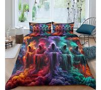 Reapers Duvet Cover Set 3D Printed Art Quilt Cover 2 Pillowcases Comforter Cover Soft Easy Care with Zipper Closure 3 Pcs for Children's And Adults King（220x240cm）