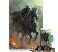 Reapers Ride Jigsaw Puzzles 1000 Pieces for Teenagers Logic Game Warm Time Precise Cut Art Collection Piece (38x52cm)