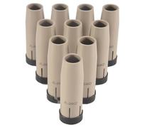 Reapyyt 10pcs 24KD Coated Protective Gas Nozzle Pure Non-Stick European Airless Protective Cover for MB MIG Welding Torch 250A