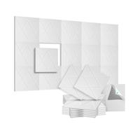 Reapyyt 12 Pack Acoustic Foam Panels 12x12x0.4Inch, Self Adhesive Soundproof Wall Panels, for Walls Home, Office -A