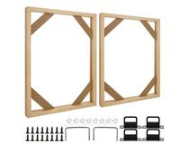 Reapyyt 2 Set DIY Solid Wood Canvas Frame Kit, 16X20 Inch Canvas Frame Stretcher Bars Wood for Oil Paintings, Prints and Posters