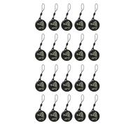 Reapyyt 20Pcs NFC Tags Lable Ntag213 13.56mhz Smart Card for All NFC Enabled Phone Smart Business Card NFC 31.5x28mm Black