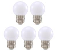 Reapyyt 5 Pieces E27 0.5W AC220V White Incandescent Lamp Bulb Decoration Lamp