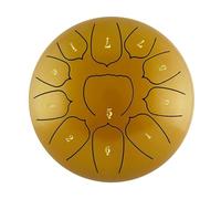 Reapyyt 6 Inch 11 Tone Steel Tongue Drum Hand Pan Drum Drumstick Percussion Music Instrument Tambourine Drum Accessories-A
