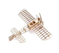 Reapyyt Airplane Model Wooden Simulation Toy Light Wood Airplane Assembly Toy Three-Dimensional Educational Wooden Toy