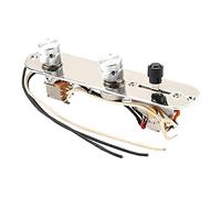 Reapyyt Chrome 3 Way Wired Loaded Prewired Control Plate Harness Switch Knobs for Tele Guitar Parts