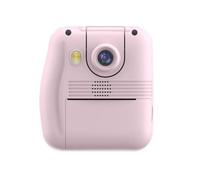 Reapyyt Flip Lens Kids Portable Printer Thermal Paper Stickers Paper Mini Printers Multi-Function Digital Small SLR Pink