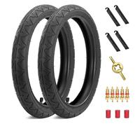 Rear 16×1.75/2.125 Tires and Tubes, 16x1.75/47-305 Stroller Tires Fit for BOB Stroller Revolution Se Pro Flex Jogging Duallie Stroller(2Sets)