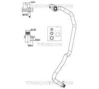 TRISCAN 9010 16016 High- / Low Pressure Line, air conditioning