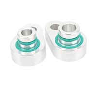Rear Air Conditioning Block Off, Compact Structure Aluminium Alloy 2 PCS Rear AC Block Off Kit for Car