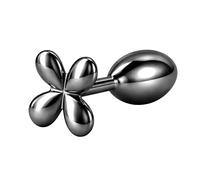 Rear Assets Clover - Black Aluminium Butt Plug, 9.2 cm / 3.6", Elegance Meets Anal Seduction