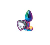 Rear Assets - Multicolor Heart - Small - Clear