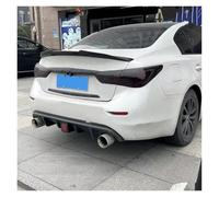 Rear Auto Wing For Infiniti Q50 2014 2015 2016 2017 2018 2019 2020 2021 PSM Style ABS Plastic Car Rear Trunk Lip Spoiler Wing Body Kit Spoiler(Unpainted)