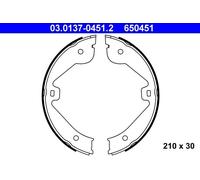 Brake Shoe Set, parking brake 03.0137-0451.2 ATE for LAND ROVER MERCEDES-BENZ VW