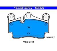 Brake pads 13.0460-4976.2 ATE for AUDI PORSCHE VW