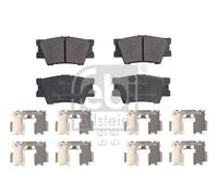 REAR AXLE 16651 BRAKE PAD SET, DISC BRAKE FITS LEXUS ES 350
