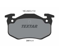 REAR AXLE 2097401 BRAKE PAD SET, DISC BRAKE TEXTAR