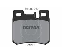 REAR AXLE 2119701 BRAKE PAD SET, DISC BRAKE TEXTAR