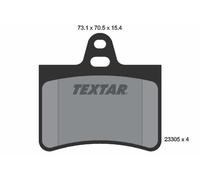 REAR AXLE 2330501 BRAKE PAD SET, DISC BRAKE TEXTAR