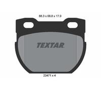 REAR AXLE 2347103 BRAKE PAD SET, DISC BRAKE TEXTAR