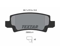 REAR AXLE 2381601 BRAKE PAD SET, DISC BRAKE TEXTAR