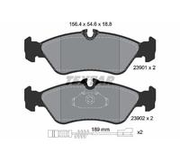 REAR AXLE 2390101 BRAKE PAD SET, DISC BRAKE TEXTAR