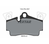 REAR AXLE 2401001 BRAKE PAD SET, DISC BRAKE TEXTAR