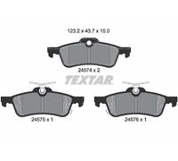 REAR AXLE 2457401 BRAKE PAD SET, DISC BRAKE TEXTAR