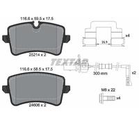 REAR AXLE 2521401 BRAKE PAD SET, DISC BRAKE TEXTAR