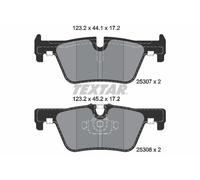 REAR AXLE 2530701 BRAKE PAD SET, DISC BRAKE TEXTAR