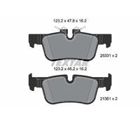 REAR AXLE 2533101 BRAKE PAD SET, DISC BRAKE TEXTAR