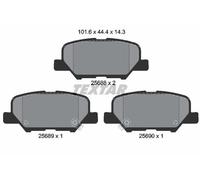 REAR AXLE 2568801 BRAKE PAD SET, DISC BRAKE FITS CITROËN C4 AIRCROSS 1.6
