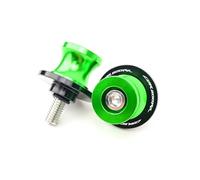 rear axle and swingarm bolts For CBR 600RR Motorcycle Accessories 8MM Bolts Swingarm Spools Slider Stand Screws(CBR600RR Green)