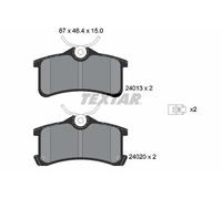 REAR AXLE BRAKE PAD SET, DISC BRAKE 2401301