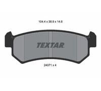 REAR AXLE BRAKE PAD SET, DISC BRAKE 2407101