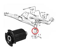 Rear Axle Carrier-Subframe Control Arm Bush A.B.S. 270447 for BMW 3 E30