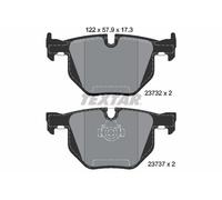 REAR AXLE FITS BMW 5 520 I BRAKE PAD SET, DISC BRAKE 2373201 TEXTAR