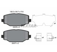 REAR AXLE FITS CHRYSLER GRAND VOYAGER V BRAKE PAD SET, DISC BRAKE 2537601 TEXTAR