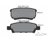 REAR AXLE FITS CHRYSLER SEBRING 2.0 VVT BRAKE PAD SET, DISC BRAKE 2401401 TEXTAR