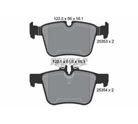 REAR AXLE FITS MERCEDES-BENZ C-CLASS C BRAKE PAD SET, DISC BRAKE 2535301 TEXTAR