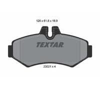 REAR AXLE FITS MERCEDES-BENZ G-CLASS BRAKE PAD SET, DISC BRAKE 2302101 TEXTAR