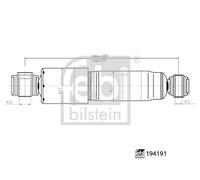 REAR AXLE LEFT SHOCK ABSORBER 194191 FEBI BILSTEIN