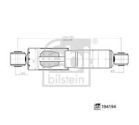 REAR AXLE RIGHT SHOCK ABSORBER 194194