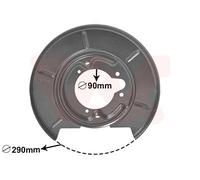 Van Wezel Autoparts Splash Guard Brake Disc 0620374 for BMW Z3/Roadster/E36 M41D17 1.7L M40B18 1.8L