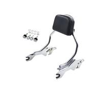 Rear Backrest Fit For Harley Softail Fat Boy Breakout 18-24 Black Chrome Detachable Passenger Backrest Sissy Bar Luggage Rack Luggage Rack Pad(Breakout 13-24 Chrome)
