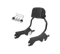 Rear Backrest Fit For Harley Softail Fat Boy Breakout 18-24 Black Chrome Detachable Passenger Backrest Sissy Bar Luggage Rack Luggage Rack Pad(For Fat Boy 18-24 black)